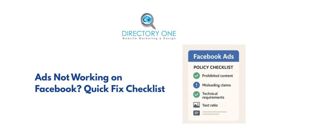 Ads Not Working on Facebook? Quick Fix Checklist