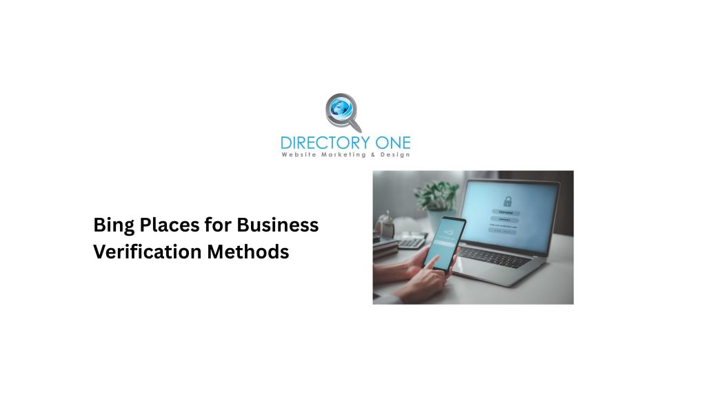 Bing Places for Business Verification Methods