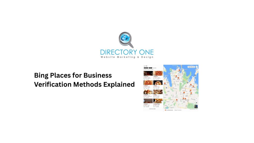 Bing Places for Business Verification Methods Explained