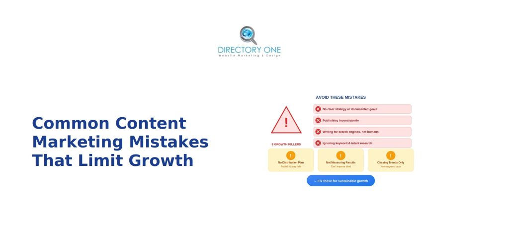 Common Content Marketing Mistakes That Limit Long-Term Growth