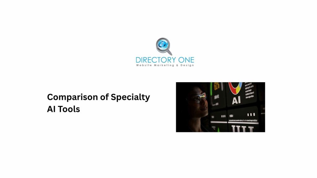Comparison of Specialty AI Tools