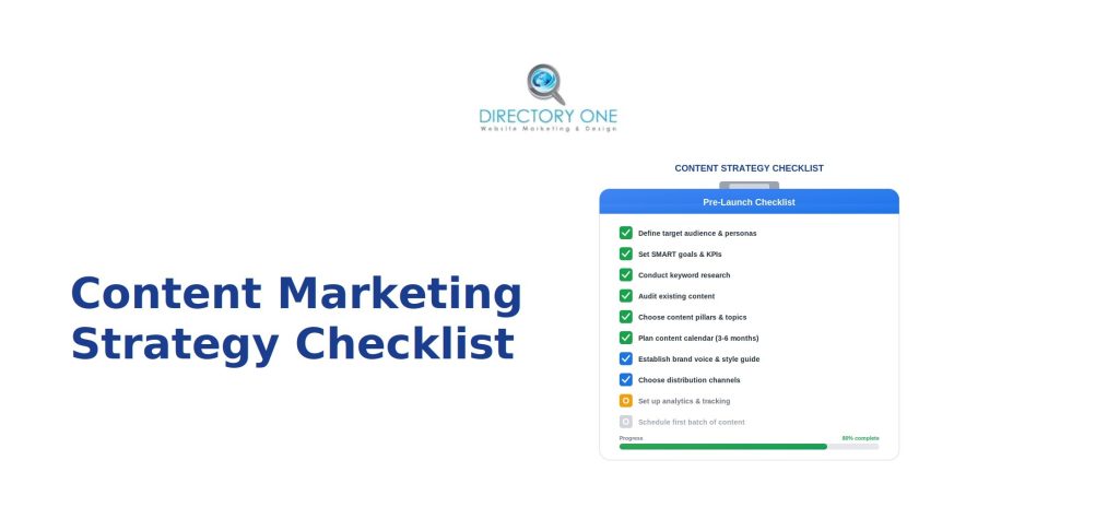 Content Marketing Strategy Checklist