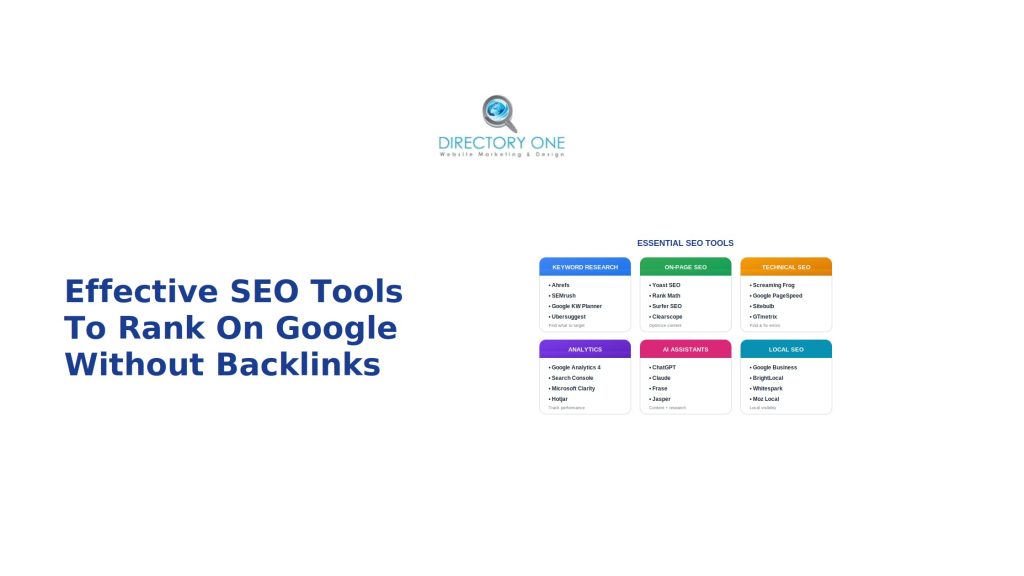 Effective SEO Tools To Rank On Google Without Backlinks