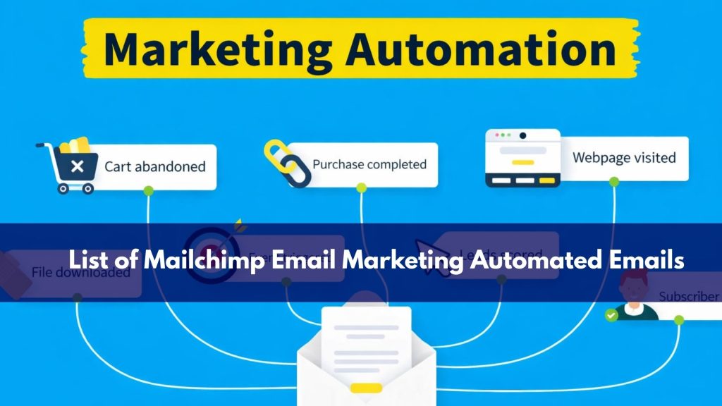 List of Mailchimp Email Marketing Automated Emails