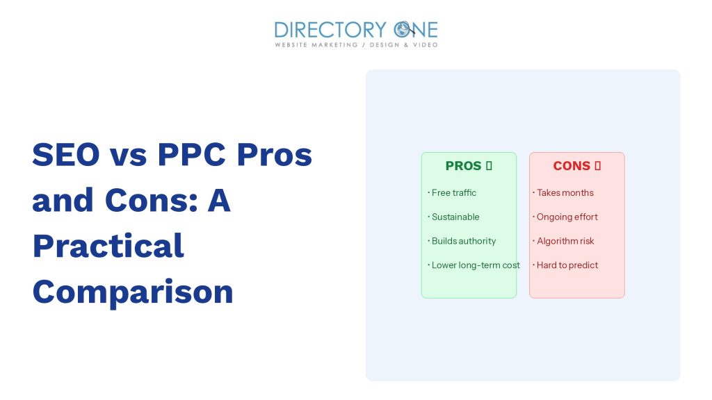 SEO vs PPC Pros and Cons: A Practical Comparison