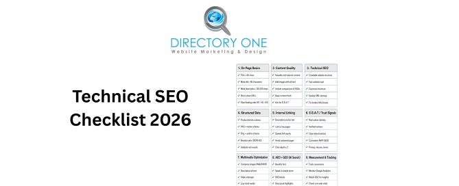 Technical SEO Checklist 2026