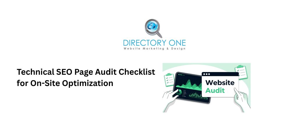 Technical SEO Page Audit Checklist for On-Site Optimization