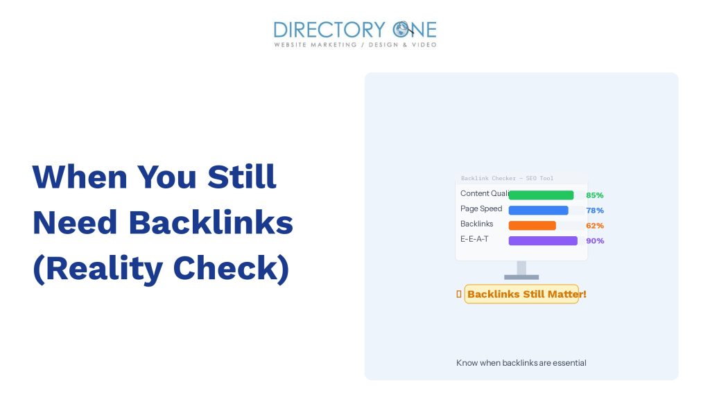 When You Still Need Backlinks (Reality Check)