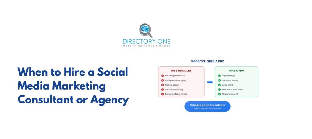 When to Hire a Social Media Marketing Consultant or Agency