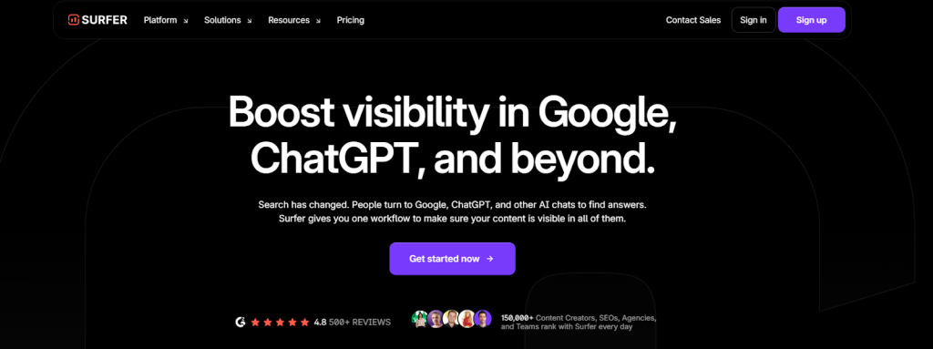Surfer SEO + AI — Best AI Tool for Writing SEO-Rich Blog Content
