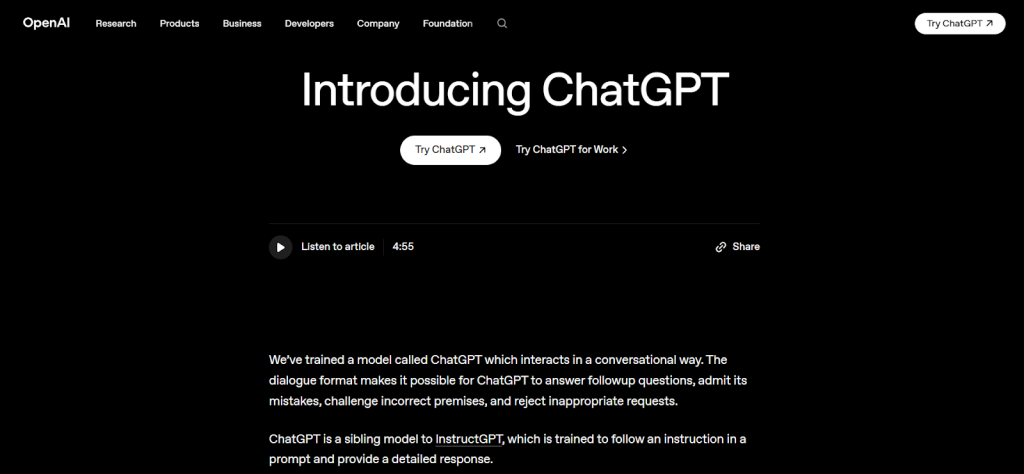ChatGPT (GPT-4o) — Best Free AI Writing Assistant Online