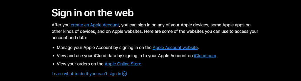 sign in with your Apple ID