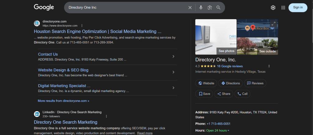 NAP Business Information 