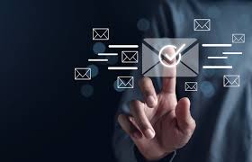 Designer creating a custom email template on a computer